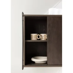 Paris väggskåp 68 x 60 cm - Svart/Mocca