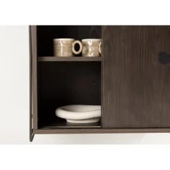 Paris väggskåp 68 x 60 cm - Svart/Mocca