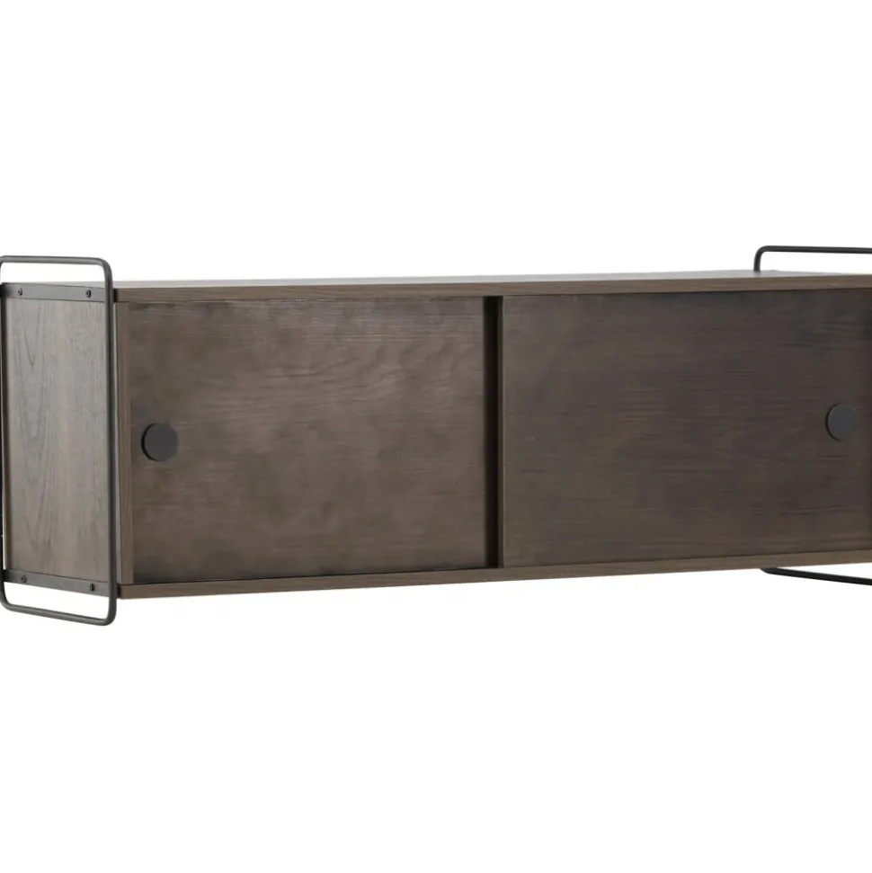 Paris väggskåp 48 x 122 cm - Svart/Mocca