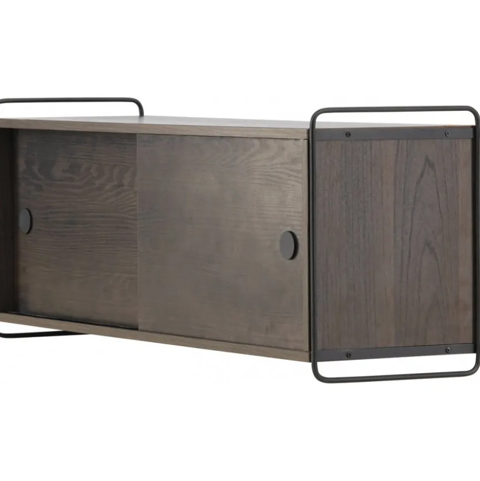 Paris väggskåp 48 x 122 cm - Svart/Mocca