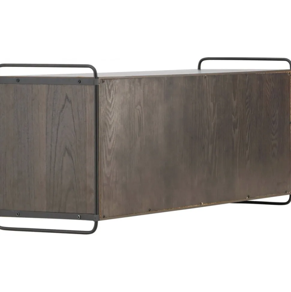 Paris väggskåp 48 x 122 cm - Svart/Mocca