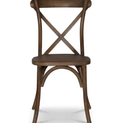 Paris vintage stol med kryss i valnöt + Fläckborttagare för möbler