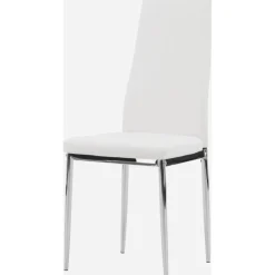 Pastill matstol - Silver/vit