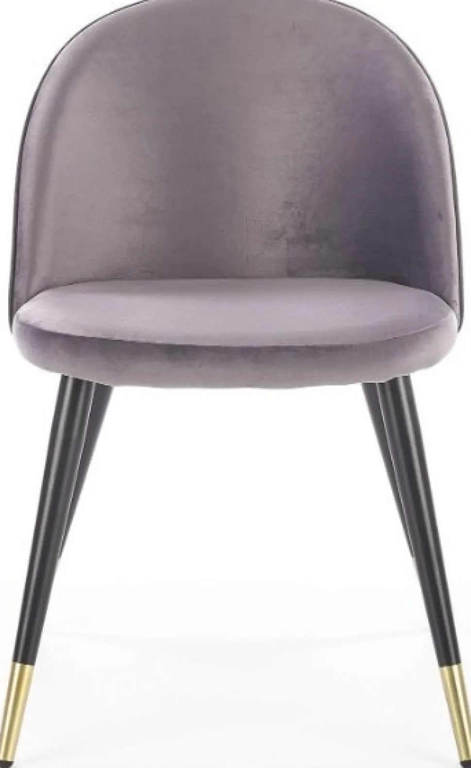 Paulina matstol - Grå (sammet) / Mässing + Möbeltassar