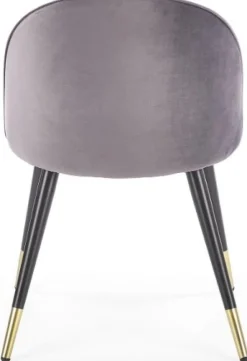 Paulina matstol - Grå (sammet) / Mässing + Fläckborttagare för möbler