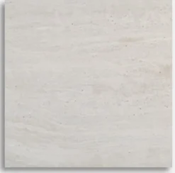 Paus soffbord - Whitewash / Ljus Travertin 90x90 cm