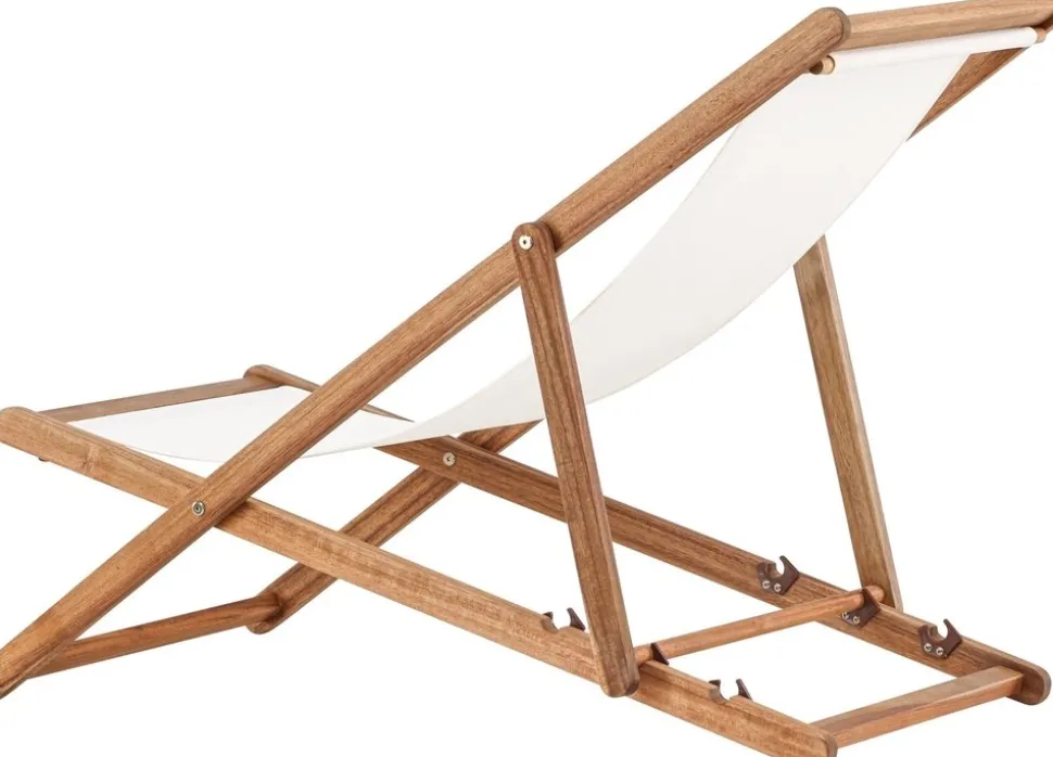 Peachy strandstol - Beige/Natur + Textilskydd för utemöbler