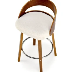 Pelican barstol 110 - Cream/valnöt