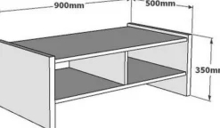 Pera soffbord 90 x 50 cm - Travertin