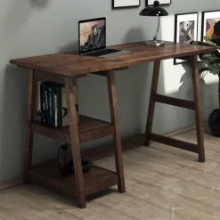 Perla skrivbord 120x51 cm - Valnöt