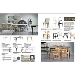 Perstorp matbord 150x90 cm - Svart HPL