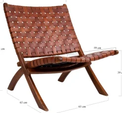 Perugia Fåtölj - Brun/teak