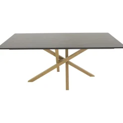 Piazza matbord 180 x 90 cm - Svart/ek-look