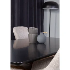 Piazza matbord 180 x 90 cm - Svart/ek-look