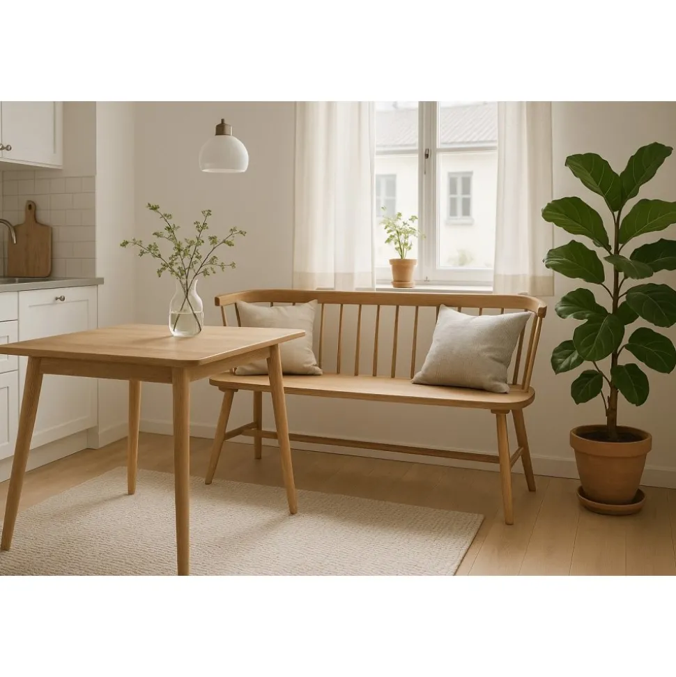 Pinnsoffa i oljad ek - Sandhamn + 3.00 x Stolsdyna