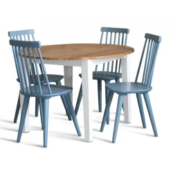 Pinnstol blå RAL5007 + Fläckborttagare för möbler