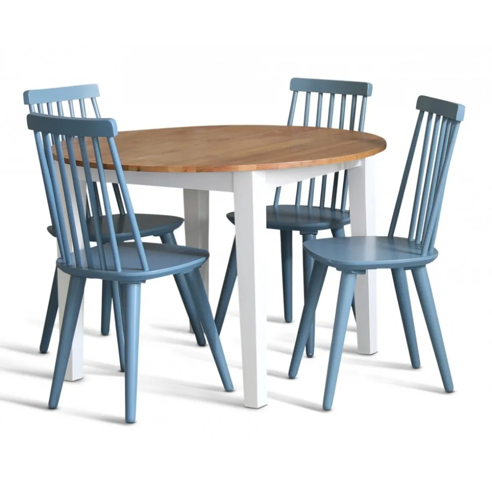 Pinnstol blå RAL5007 + Fläckborttagare för möbler