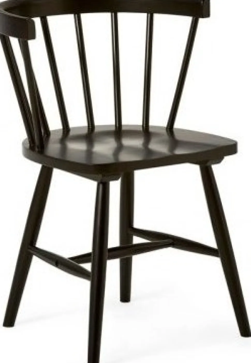 Pinnstol Sandhamn karmstol - Svart + Stolsdyna