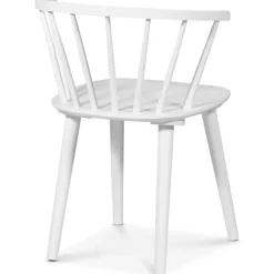 Pinnstol vit karmstol - Dalsland + Stolsdyna