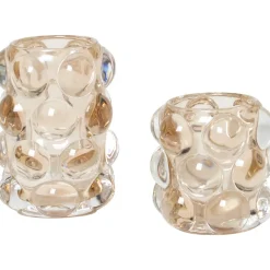 Piona ljuslykta stor - Amber