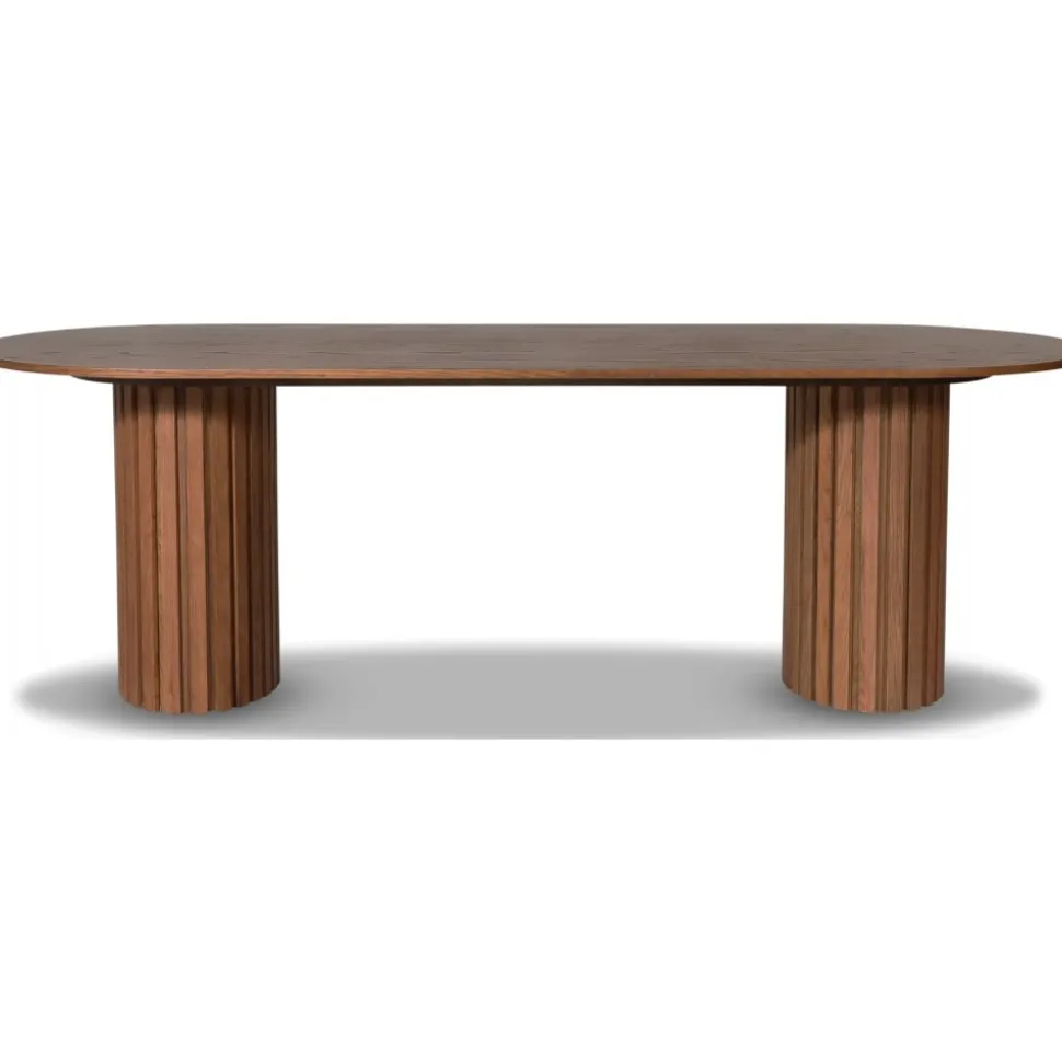 PiPi ovalt matbord 240 cm - Valnöt