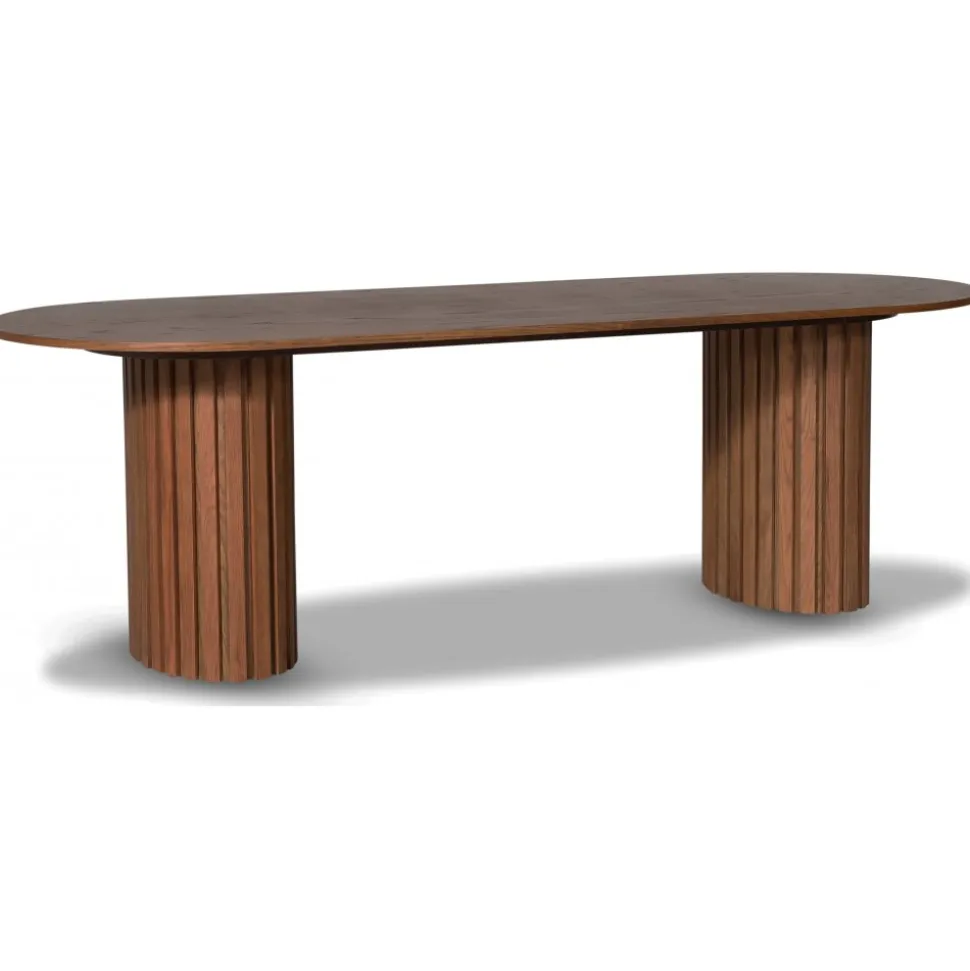 PiPi ovalt matbord 240 cm - Valnöt