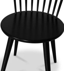 PiPi ovalt matgrupp 240 cm inkl 8 st svarta pinnstolar Castor - Oljad ekfanér + 8.00 x Stolsdyna