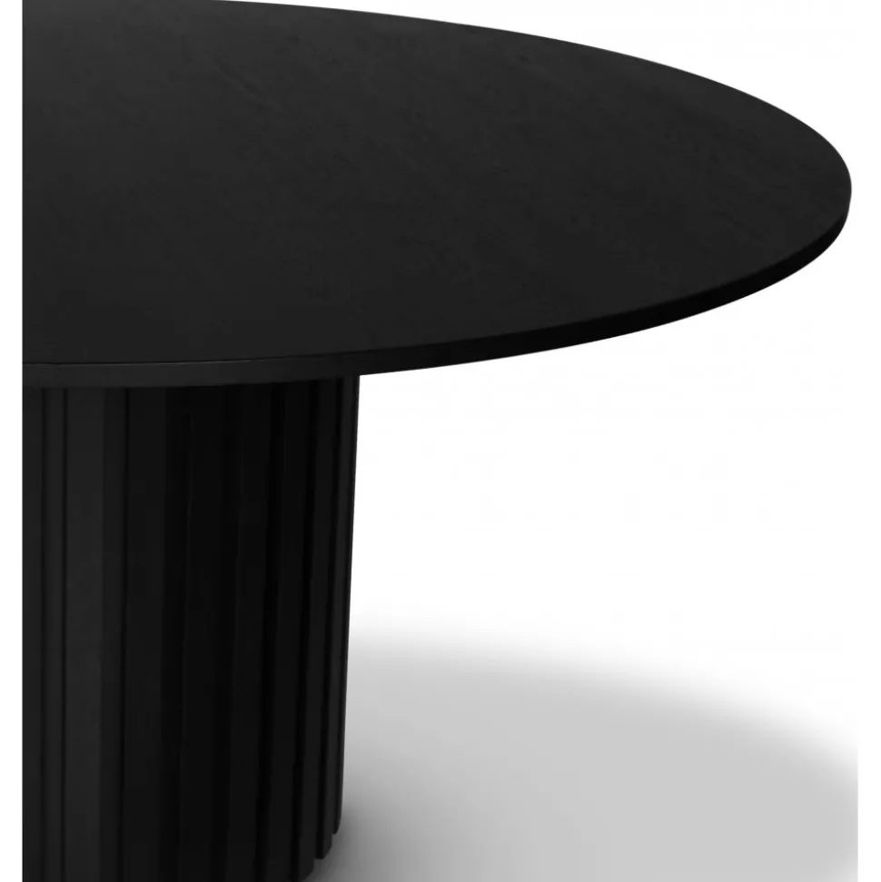 PiPi runt matbord Ø150 cm - Svartbetsat trä
