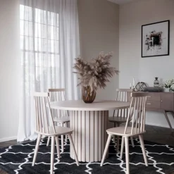 PiPi runt matbord Ø150 cm - Whitewash