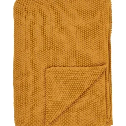 Pläd 170 x 130 cm - Ockra