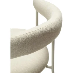 Plenti karmstol - Vit bouclé/cashmere