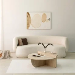 Podium soffbord Ø90 cm - Travertin