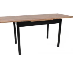 Polo matbord 110-170 x 75 cm - Valnöt/svart