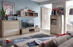 Pontus garderob 208x163,5 cm - Ek/beige