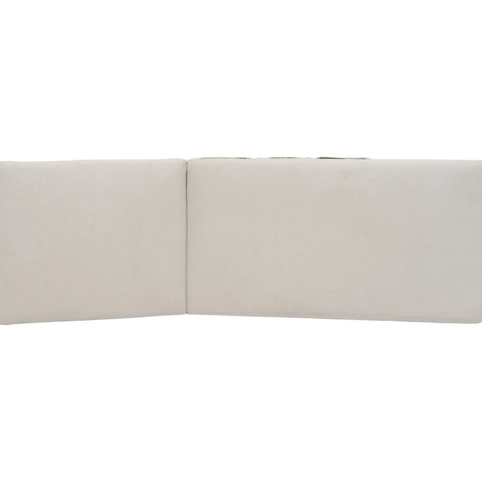 Portals loungegrupp 4 - Vit/teak + Textilskydd för utemöbler