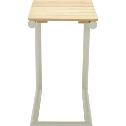 Portals loungegrupp 4 - Vit/teak + Textilskydd för utemöbler