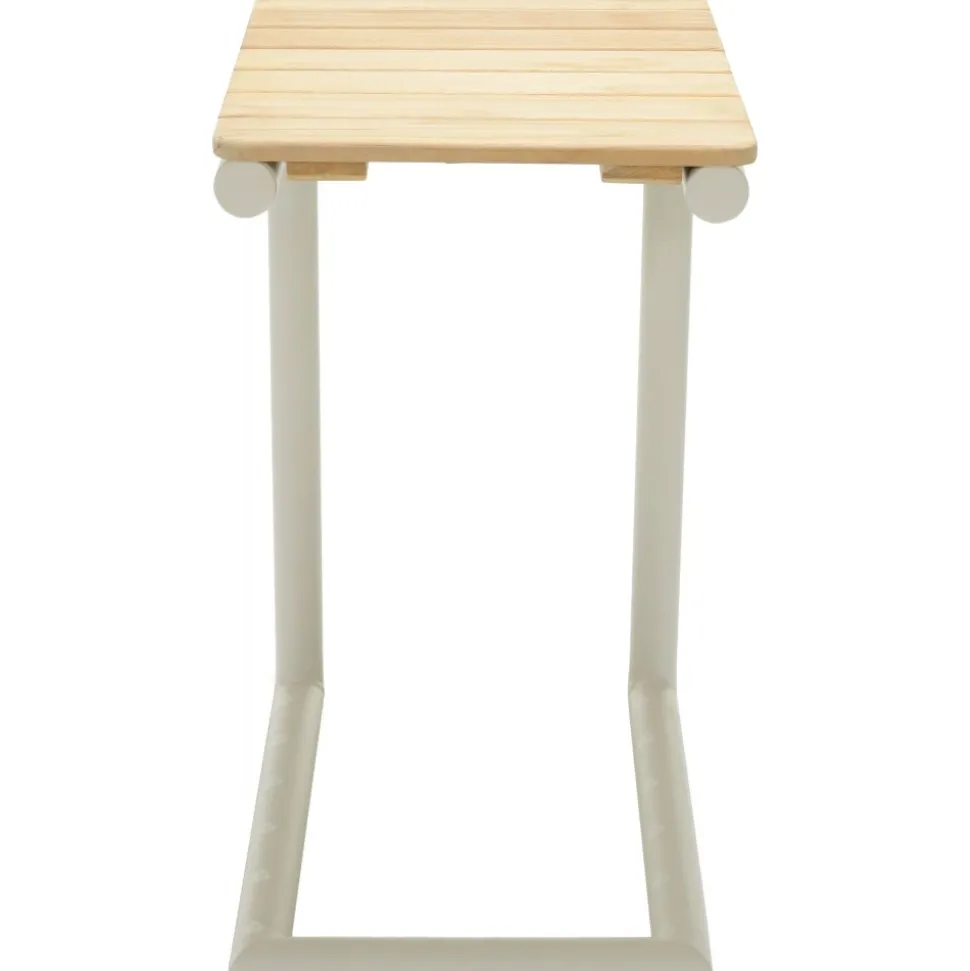 Portals loungegrupp 4 - Vit/teak + Rengöringsmedel för utemöbler