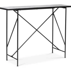 Portland barbord 140 cm - Marmor/svart