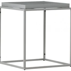 Porto sidobord 45 x 45 cm - Mörkgrå