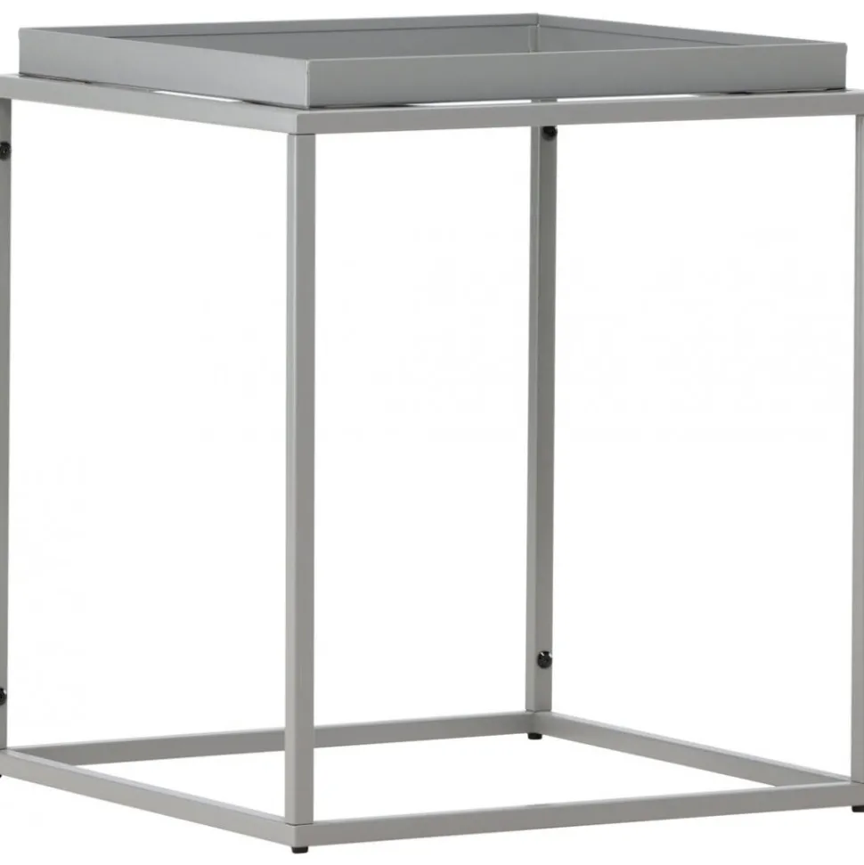 Porto sidobord 45 x 45 cm - Mörkgrå