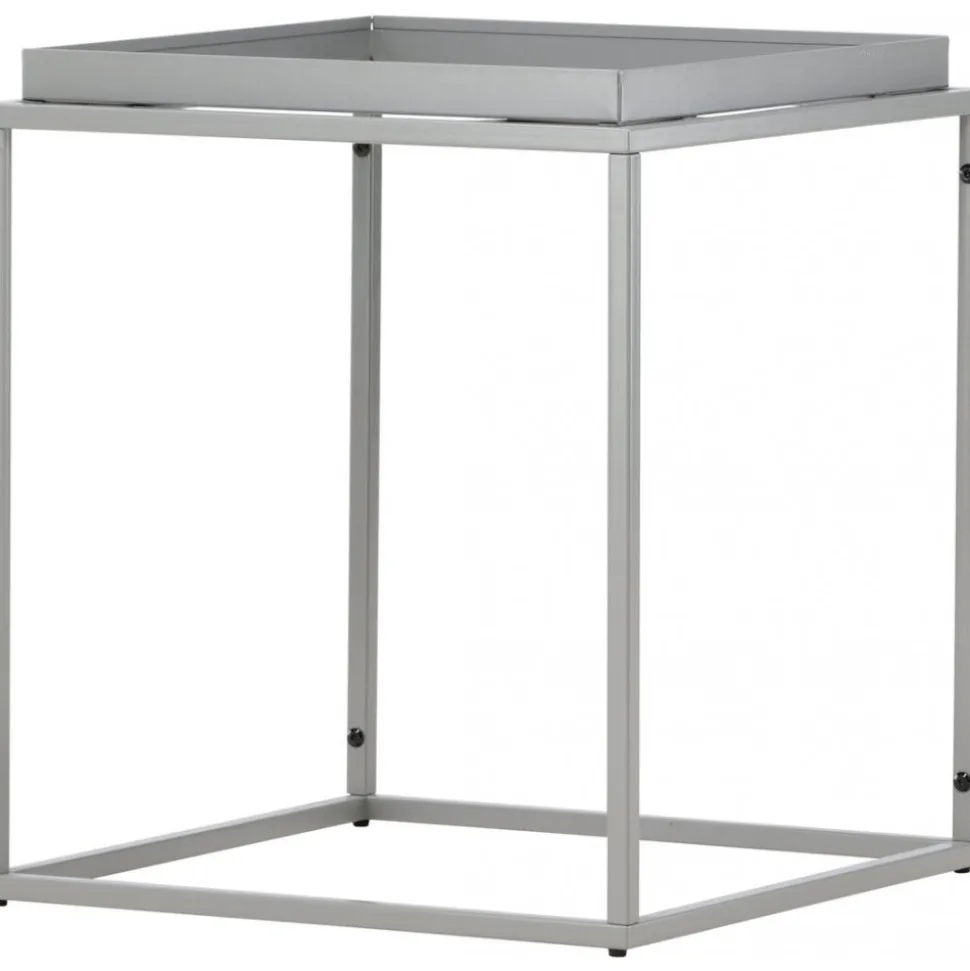 Porto sidobord 45 x 45 cm - Mörkgrå