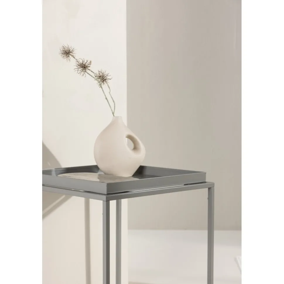 Porto sidobord 45 x 45 cm - Mörkgrå