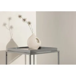 Porto sidobord 45 x 45 cm - Mörkgrå