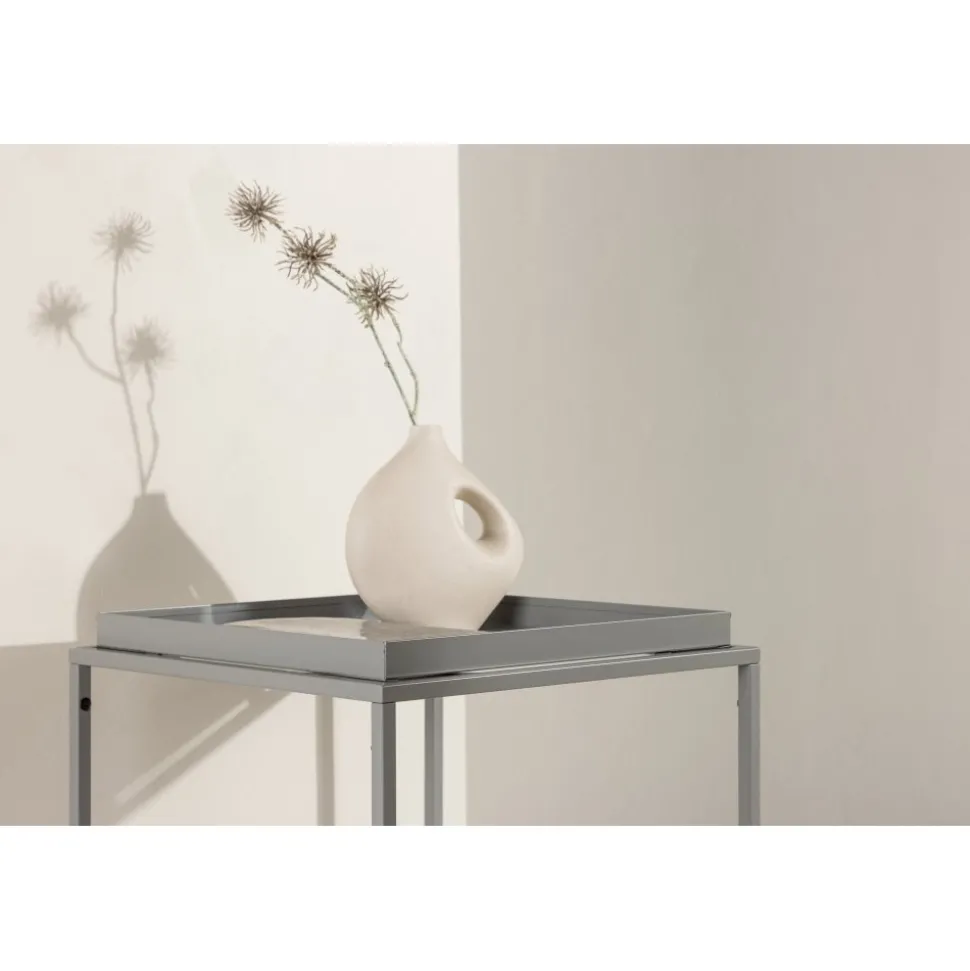 Porto sidobord 45 x 45 cm - Mörkgrå