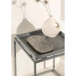 Porto sidobord 45 x 45 cm - Mörkgrå