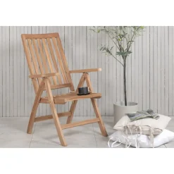 Positionsstol teak - Saltö + Rengöringsmedel för utemöbler