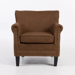 Professor fåtölj i brun vintage