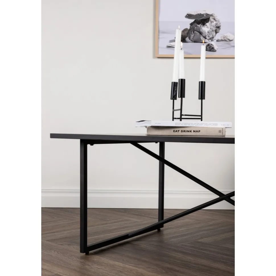 Pryor soffbord 110 x 70 cm - Svart