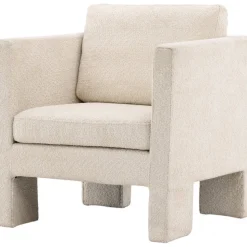 Ragusa fåtölj - Vit bouclé