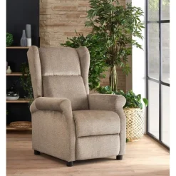 Reclinerfåtölj beige - Cheyenne